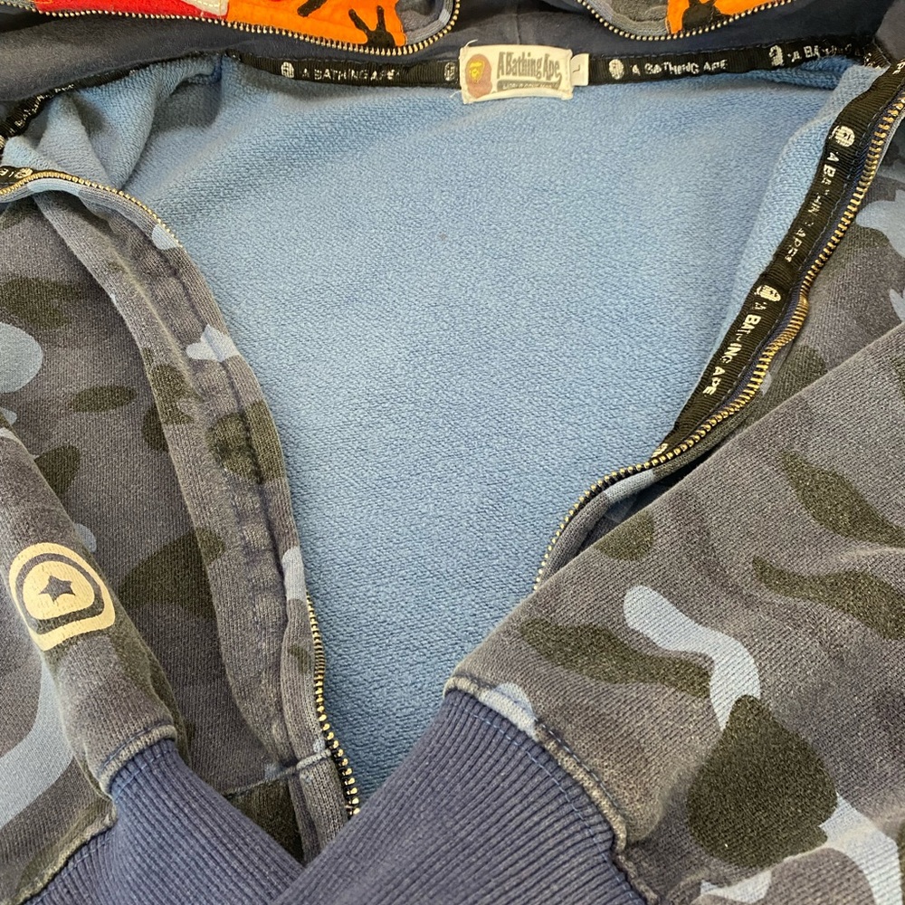 Bape Camouflage Jacket - Blue and Gray